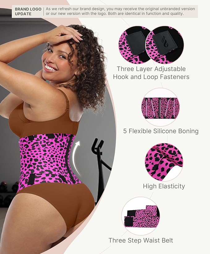FeelinGirl Waist Trainer Belt Waist Cincher Trimmer Ab Belt Tummy Control Body Shaper with Triple Wrap Women and Men