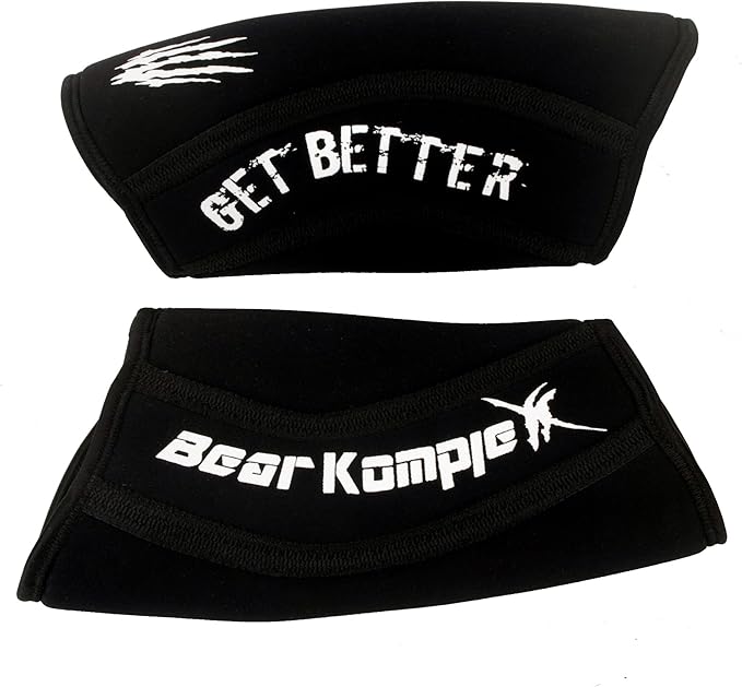 Bear KompleX Knee Sleeves for Men & Women - 5mm/7mm Compression & Heat Retention Neoprene Compression Knee Brace for Weightlifting, Squats & Powerlifting