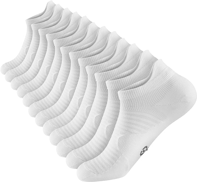 Compression Running Ankle Socks (6 Pairs) for Men & Women, Running Socks With Arch Support