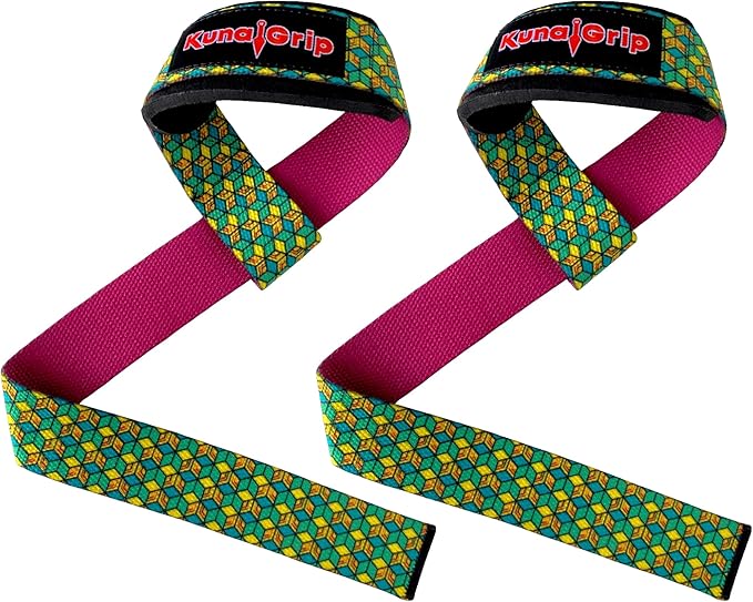 Anime Lifting Straps - Padded Wrist Straps for Weightlifting, Bodybuilding, Gym Workouts, Powerlifting, Deadlifts & Fitness (Soft Cotton 23.5 inch, 1 Pair)
