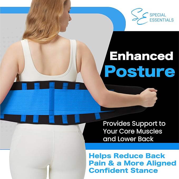 Special Essentials Waist Trainer for Women & Men Adjustable Sweat Band Waist Trimmer For Core Stability & Training Workouts