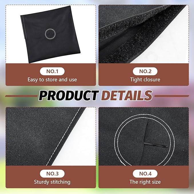 Sandbag Feather Flag Sand Weights Black Sand Bag for Outdoor Umbrella Light Feather Pole Weighted Base Sandbag X-Base Heavy Weight for Business, X-Base and Sands Not Included(6 Pcs,Square)