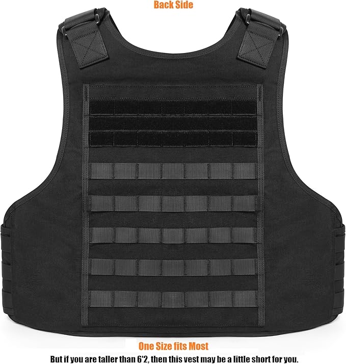 TACNEX Lightweight MOLLE Duty Vest Adjustable Weighted Workout Vest for Men Women