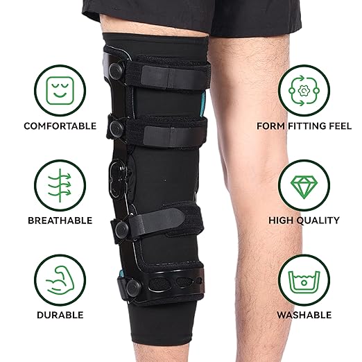 Orthomen 2 Pcs Knee Brace Undersleeve for Knee Support, Circulation Improvement & Pain Relief Knee Brace, Comfortable Knee Sleeve to Protects Skin from Abrasions and Irritations, Breathable Leg Sleeves for Men & Women (XXL)
