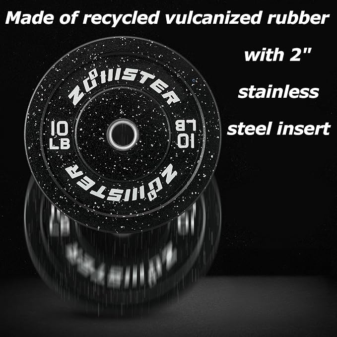 Bumper Weight Plate Olympic Plate Hi-Temp Bumper Weight Plate with Steel Insert Strength Training Weight Lifting Plate