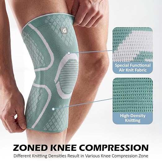GOOGAH Knee Compression braces 2-Pack - Pain Relief Support for Arthritis, ACL & Meniscus Tears | Breathable Nylon Knee Sleeves for Men & Women | Sizes XXS-2XL