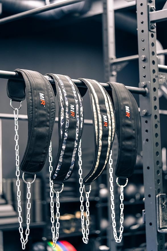 Mir Dip belt With 36" - 38" chain, 500lbs - 650lbs weight capacity, Weight lifting for dips and pullups