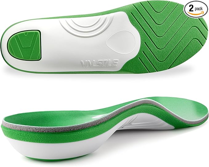 VALSOLE 250+ lbs Plantar Fasciitis High Arch Support Insole for Men Women,Heavy Duty Support Pain Relief Orthotics Insert,Relieve Flat Feet,High Arch,Foot Pain,Standing All Day Boot Work Shoe Insole