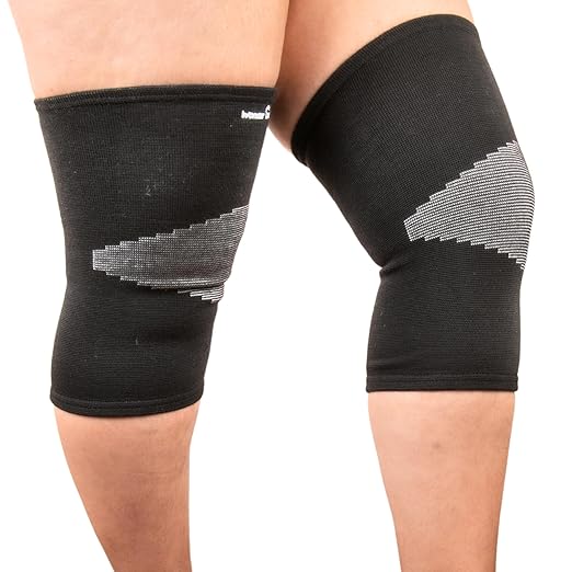 Wonder Care 2-Pack Bamboo Knee Compression Sleeve for Men and Women, Compression Knee Sleeve for Running, Volleyball, Gym Weightlifting Made from Bamboo Yarn, Perfect Knee Brace for Knee Pain and Enhanced Comfort - 1 Pair