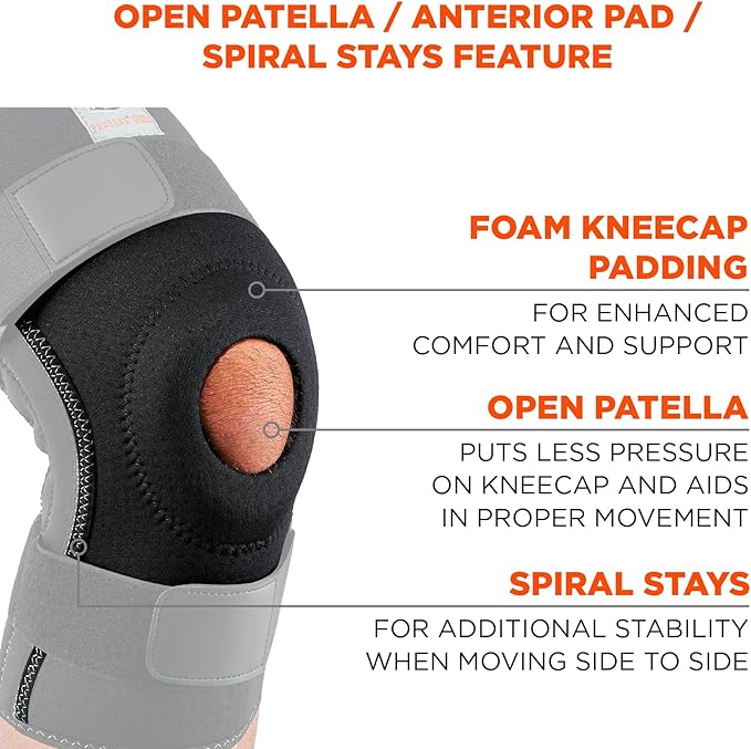 Ergodyne ProFlex 620 Knee Sleeve, Black, X-Large