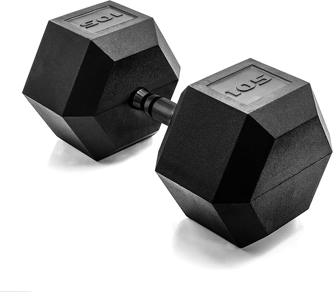 CAP Barbell Coated Hex Dumbbell Weight - Single | 10-120 lbs | Multiple Options