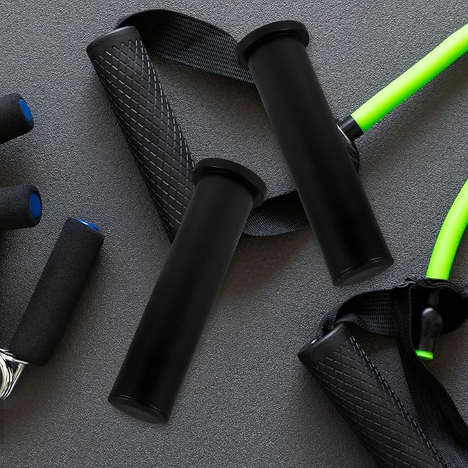 POPETPOP Barbell End Sleeves for Weight Lifting Sturdy Plastic Barbell Handle Grips 2-Piece Adapter Set for Dumbbells and Weight Bars Fitness Equipment Accessories