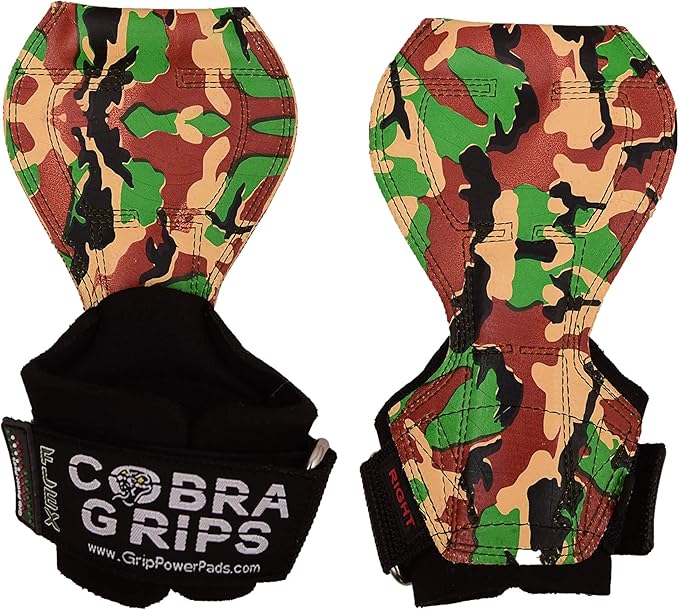Cobra Grips Flex Model Weight Lifting Gloves Heavy Duty Straps Alternative Power Lifting Hooks for Deadlifts with Padded Wrist Wrap Support Bodybuilding