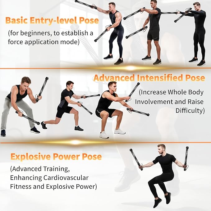 Ropeless Battle Ropes for Home Gym-Portable Cordless Training Rope Fitness Equipment for Men & Women,Weighted Workout Ropes for HIIT,Versatile Exercise Equipment for Home and Travel Exercise(Grey)