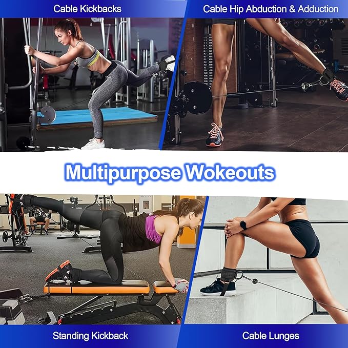 Dumbbell Foot Attachment, Tibialis Trainer, Adjustable Ankle Weights, Leg Workouts at Home for Hip Flexors,Ankle Straps for Weight Lifting,Shin Splint,Hamstring Curls,Leg extensions,Home Gym Equipment