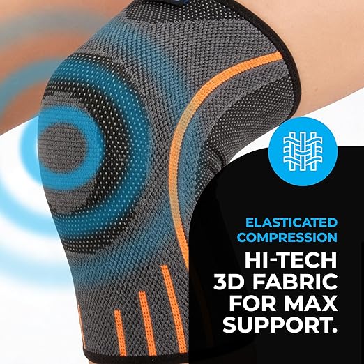 VITTO Kids Knee Brace - Osgood Schlatter Knee Brace Youth, Compression Sleeve for Boys and Girls from 4-14 years old (M)