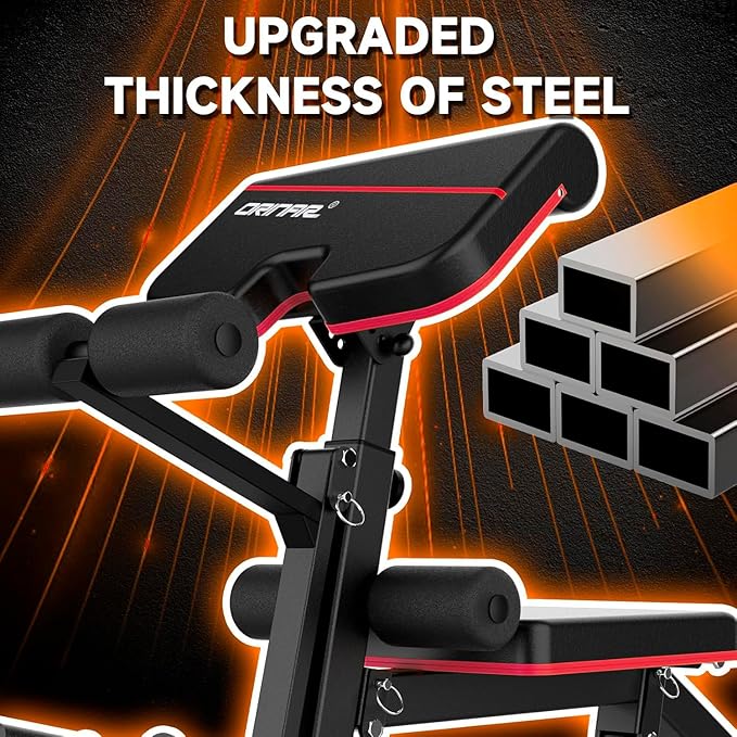 Weight Bench Press, Strength Training Adjustable Workout Benches for Full Body, Gym Benches for Incline Decline Exercise