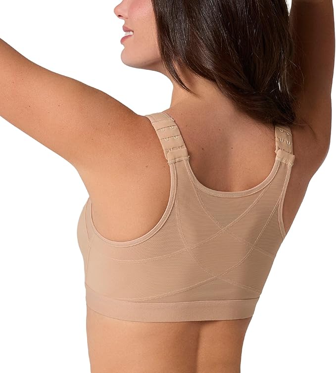 Leonisa Multi-Functional – Posture Corrector Bra Wireless Front Closure Bra for Women Full Coverage