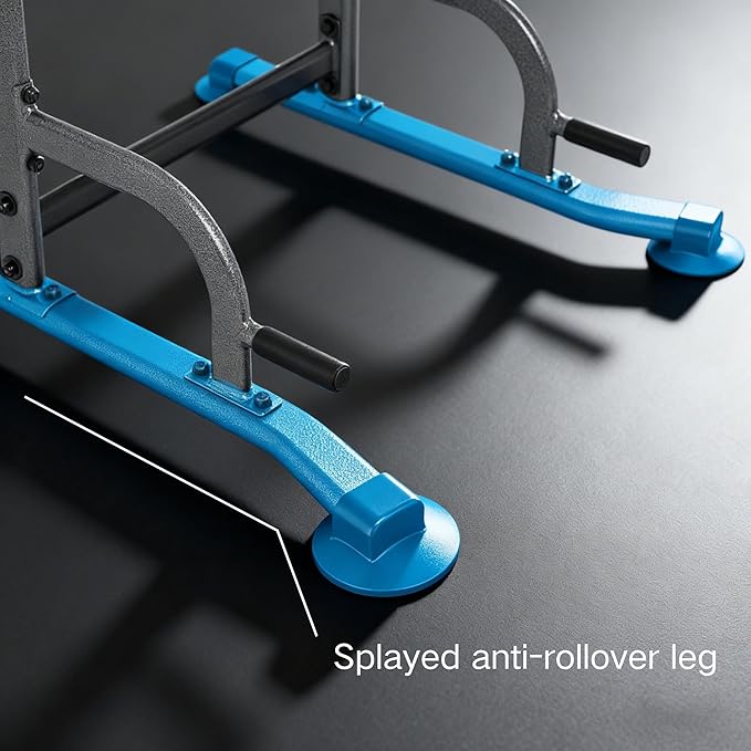 BARWING Pull Up Bar Station, Power Tower, Dip Station with 3D Backrest, Multi-Function Strength Training Stand Rack, Adjustable Height Dip Bar for Home Gym Workout Stand Fitness Exercise Equipment