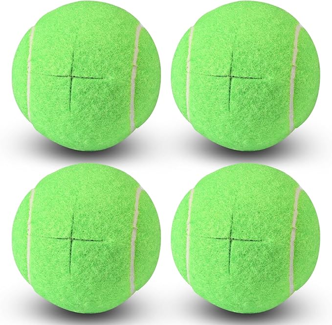 ANCKNE Walker Tennis Balls Precut Tennis Balls for Walkers 4PCS Walkers Legs Universal Precut Glide Balls, Heavy Duty Long Lasting Felt Pad Glide Coverings for Furniture Legs and Floor Protection