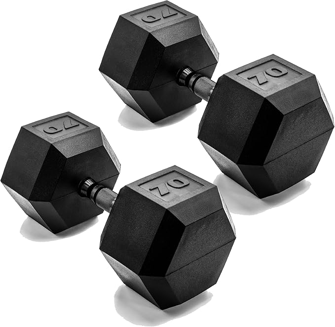 CAP Barbell Coated Dumbbell Weight | Multiple Options Pairs & Sets