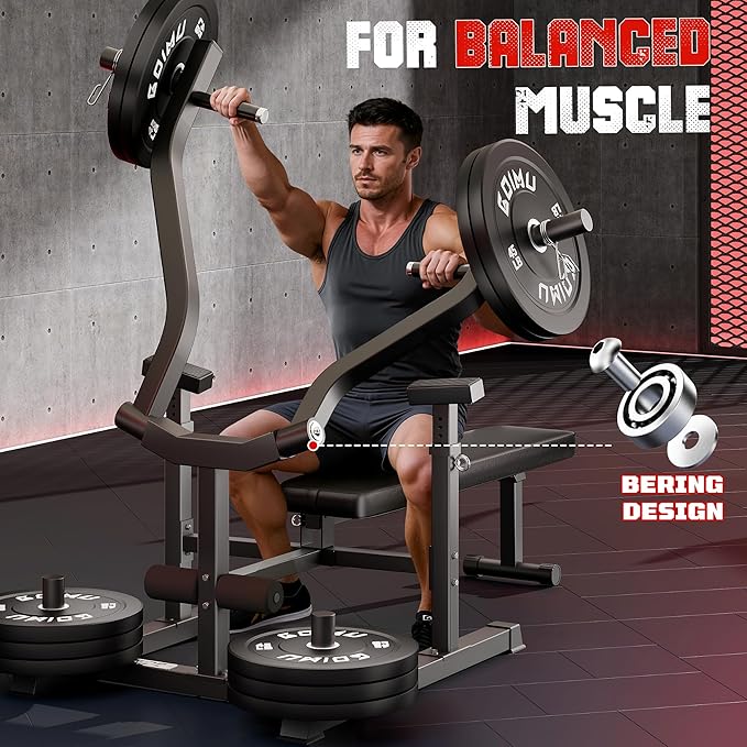 Chest Press Machine, Z1-PRO Weight Bench Press Machine with Independent Arms, Adjustable Flat Incline Bench Press for Chest, AB Workout Home Gym Equipment