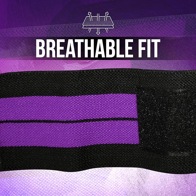 Nordic Lifting Wrist Wraps (1 Pair/2 Wraps) – Lifting Wrist Wraps with Thumb Loop for Weightlifting, Powerlifting & CrossFit – Durable Wrist Support Straps for Men & Women – Gym Essentials for Heavy Lifts
