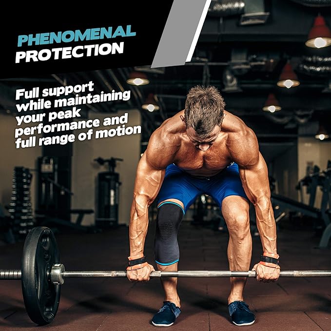 POWERLIX Compression Knee Sleeve for Women & Men, Medical Knee Brace for Arthritis & Knee Pain Relief, meniscus tear & Injury Recovery, Knee Support & Protection for Working out, Running & All Sports