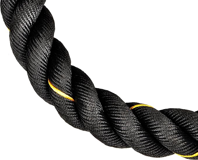 Fitvids Battle Rope 1.5Inch 2 Inch Diameter Poly Dacron 30 FT, 40 FT, 50 FT Length, Heavy Ropes for Home Gym and Workout