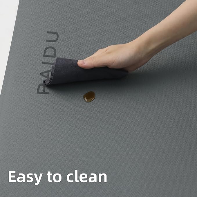 PAIDU Yoga Mat Non Slip Anti-tear,extra thick-2/5 inch（10MM）High Resiliency Professional POE Yoga Mats for Women Men Kids,72"x24"inch,Workout, Yoga, Pilates and Floor Exercise, with Carrier Strap