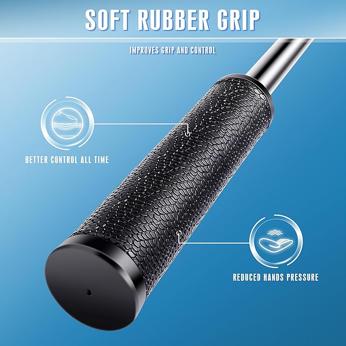 CHAMPKEY Upgraded Auto-Locking Golf Ball Retriever Performance Version - Thicken Telescopic Shaft Golf Ball Picker - High Durability and Stability Golf Retriever