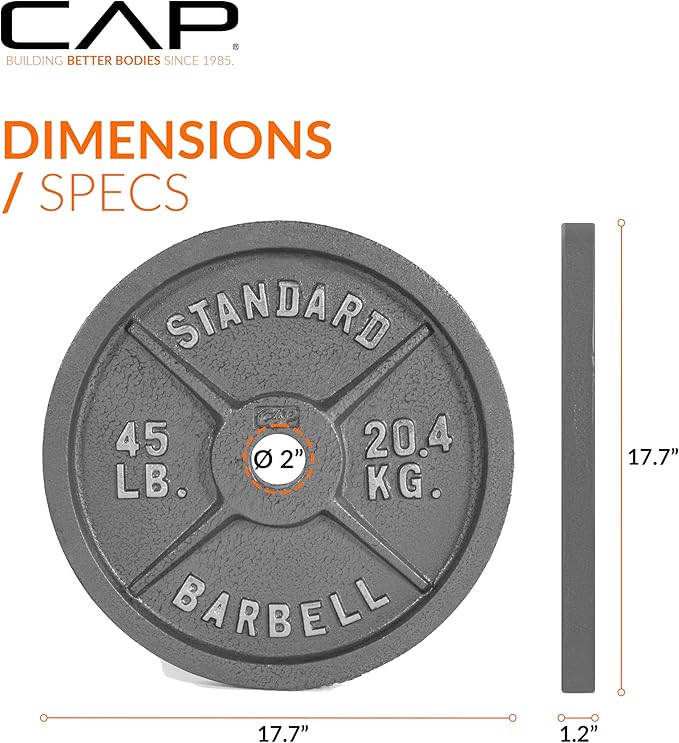 CAP Barbell 2-Inch Olympic Weight Plate | Multiple Options