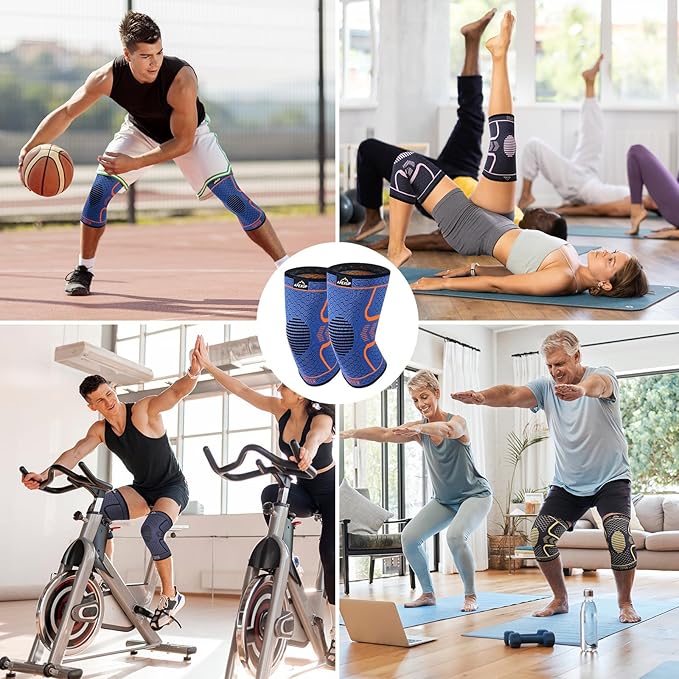 APEXUP Compression Knee Brace for Women, Copper Compression Sleeve for Knee Support, Arthritis Pain Relief, Meniscus Tear, ACL, Running