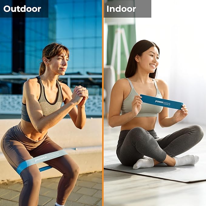 Power Systems Mini Versa Loop – 9" Commercial Grade Exercise Resistance Band for Working Out, Elastic Band for Physical Therapy, Strength, Fitness Training at Home or Gym