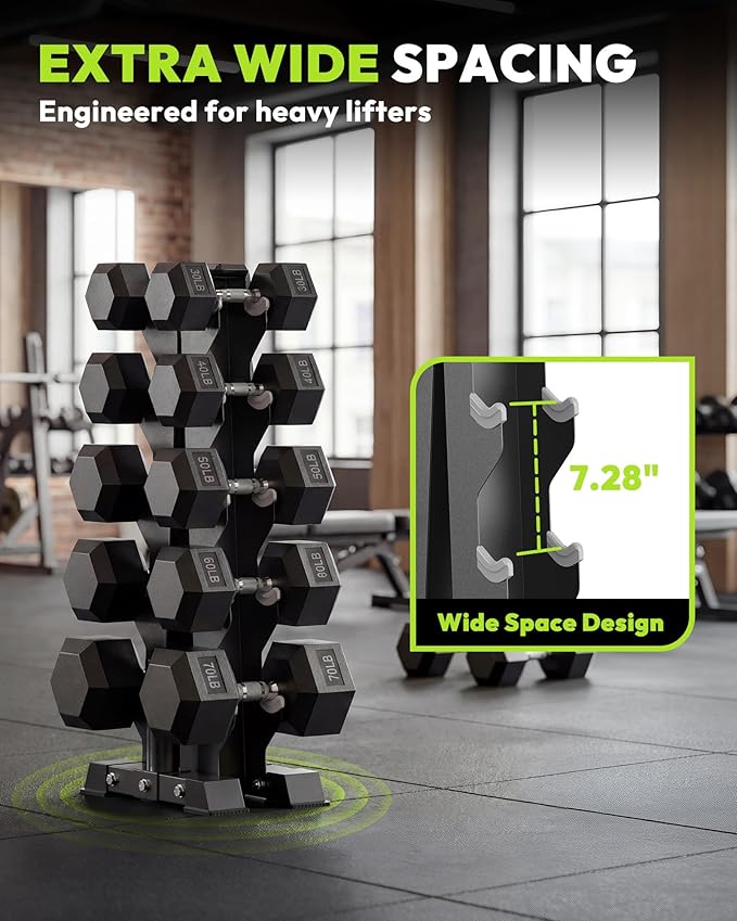 HANDBODE Dumbbell Rack A Frame Weight Rack Stand Dumbbell Weight Storage for Home Gym, Space-Saving Weight Stand for Home Gym
