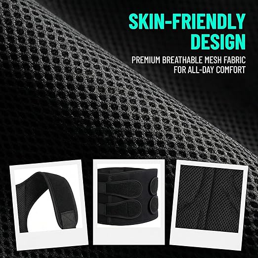 SUJEB Posture Corrector for Women and Men, Invisible Full Back Support Brace, Breathable Mesh, Shoulder Straightener for Back and Neck Pain Relief, Scoliosis, Medium