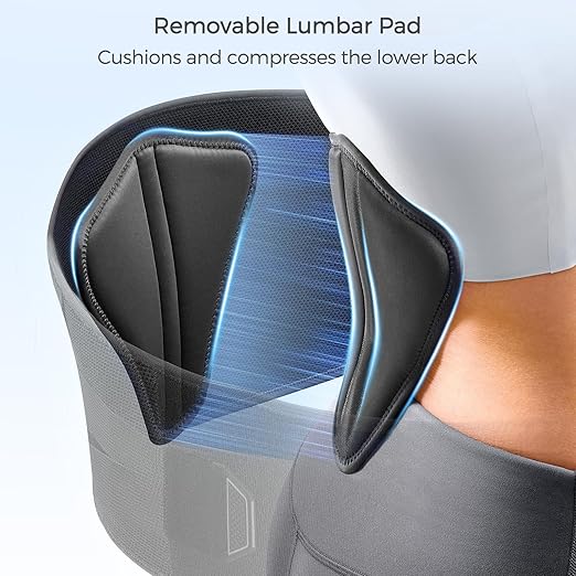 FREETOO Back Braces for Lower Back Pain Relief with Pulley System,Lumbar Support Belt for Men & Women with Lumbar Pad, Ergonomic Design and Soft Breathable 3D Knit Material,for Herniated Disc,Sciatica