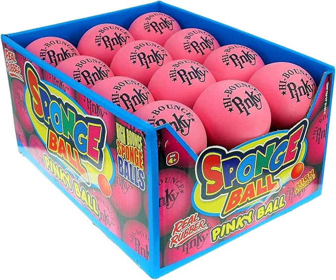 JA-RU Hi-Bounce Pinky Ball (2 Bouncy Balls) Bouncing Balls for Kids. Stress Ball, Massage Therapy. Sports Indoor & Outdoor Playground Toy, Bulk Party Favor, Stocking Stuffers 976-2p