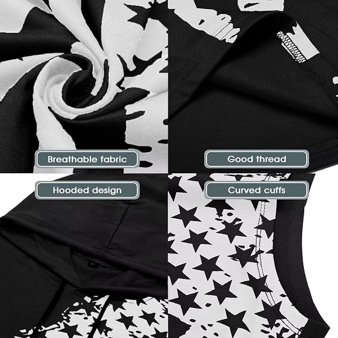 Babioboa Men's Workout Hooded Tank Tops Sports Training Sleeveless Gym Hoodies Bodybuilding Cut Off Muscle Shirts