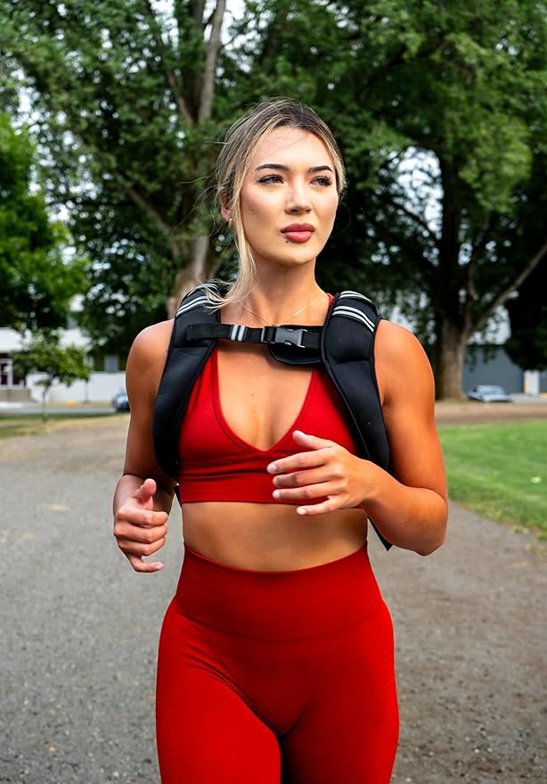 HANZO - Adustable Running Weight Vest Premium Weighted Vest for Running, Workouts, Fitness Training Hiking, Workout Running Vest with Easy Washing