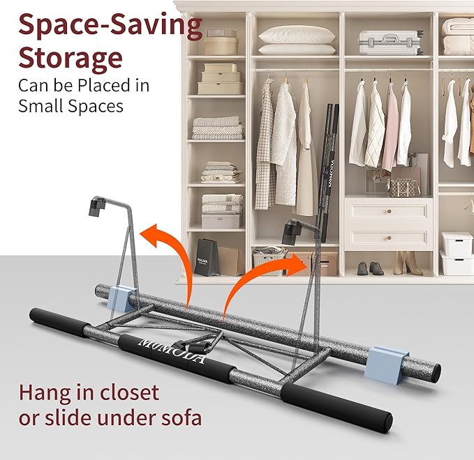 Pull Up Bar Doorway - No Screws Fitness Chin-Up Frame for Home Gym Exercise Multi-Angle Grip - 2025 Folding Upgrade (Fits Almost All Doors)