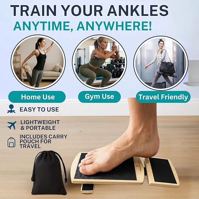 Birchwood Ankle Strengthener 5-IN-1 Ankle Foot Strengthener Exerciser for Sprained Ankle,Stability. Single Leg Balance Board, Posture Corrector, Posture Correction & Plantar Fasciitis Relief
