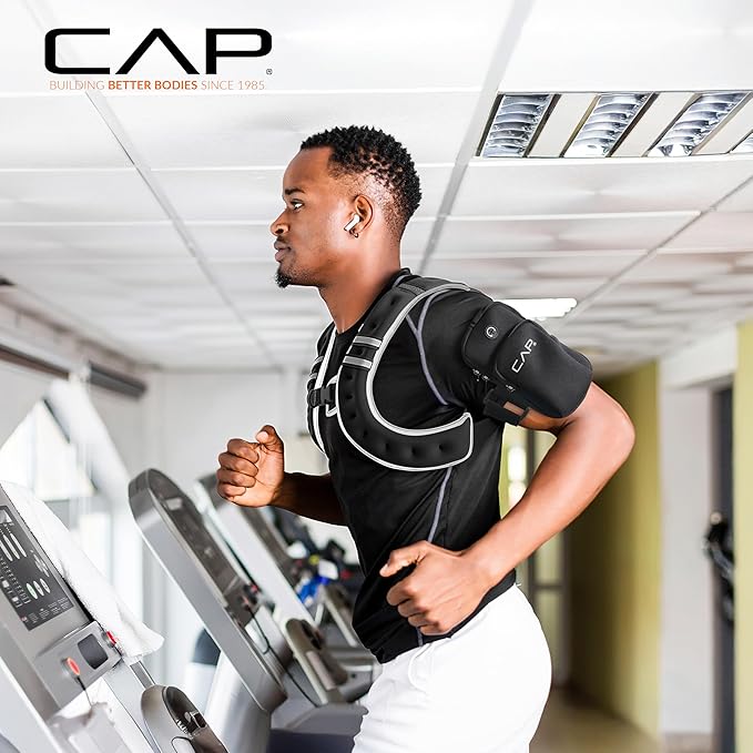 CAP Weighted Vest | 8lb -30lbs | Reflective Workout Vest for Walking, Running, Cardio, Strength Training | Multiple Colors