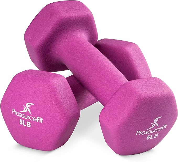 ProsourceFit Neoprene Dumbbell Coated for Non-Slip Grip
