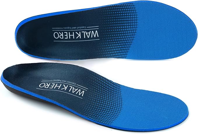 Arch Support Inserts for Men Women - Plantar Fasciitis High Arch Support Insoles, Orthotics Shoe Inserts for Flat Feet, Foot Pain Relief Shock Absorption and Cushioning (Mens 15-15 1/2)