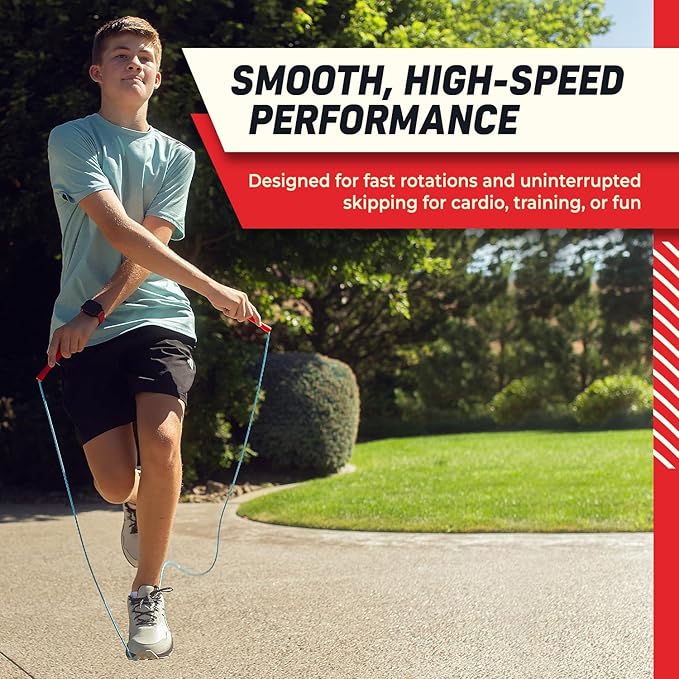 Buy Jump Ropes Short Handle Freestyle Jump Rope - Flexible Licorice Kids Jump Ropes - Smooth and Tangle Free long skipping rope for Kids - Toddler Jump Rope for Schools, Teams, and Cardio Workout