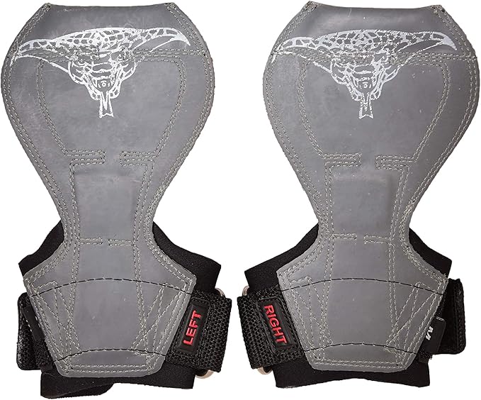 Cobra Grips Flex Model Weight Lifting Gloves Heavy Duty Straps Alternative Power Lifting Hooks for Deadlifts with Padded Wrist Wrap Support Bodybuilding