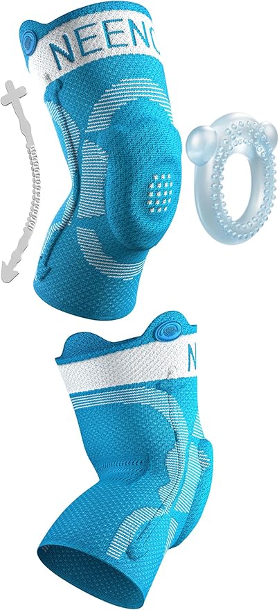NEENCA Kids Knee Brace Sleeve, Youth Knee Compression Sleeve for Children - Boys & Girls. Child Knee Support with Patella Gel Pad & Side Stabilizers for Knee Pain, Sports, Outdoor - FSA/HSA Approved