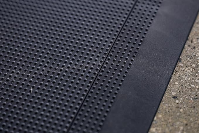 Baselayer Interlocking Floor Tile Trim Pieces - Beveled Edges and Corners - Durable ½ in TPE (Rubber Like, NOT Foam, no Odor) - 10 Edges and 4 Corners - Made in USA