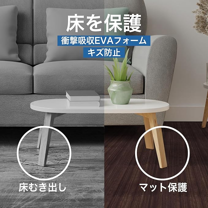 Yes4All EVA Interlocking Mats, Puzzle Floor Tiles, Foam Floor Padding with Border for Furniture, Home Space, Living Room, Garage